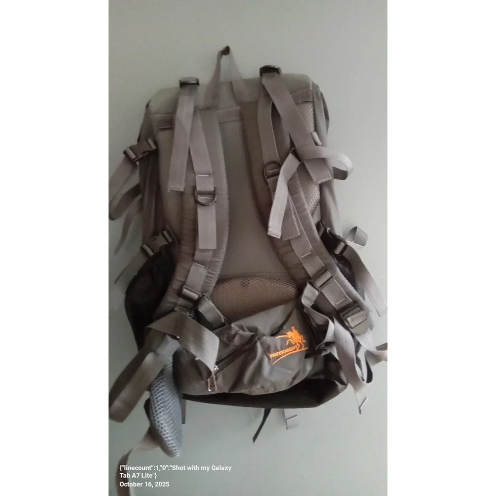 Fire Knight Outdoors Hiking‎ Backpacking Camping Travel Daypack Gray Brown